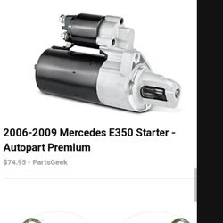 Brand New Starter Never Been Use Fit Mercedes E350 Between 2006 To  2009