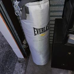 EverLast Punching Bag With Hanging Stand And True Professional Floor Mats