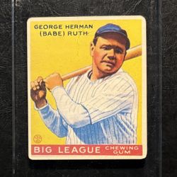 Babe Ruth Goudey High End Aged Reprint