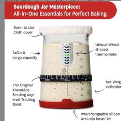 Glass Jar - Sourdough Bread 🥖 Starter Jar 