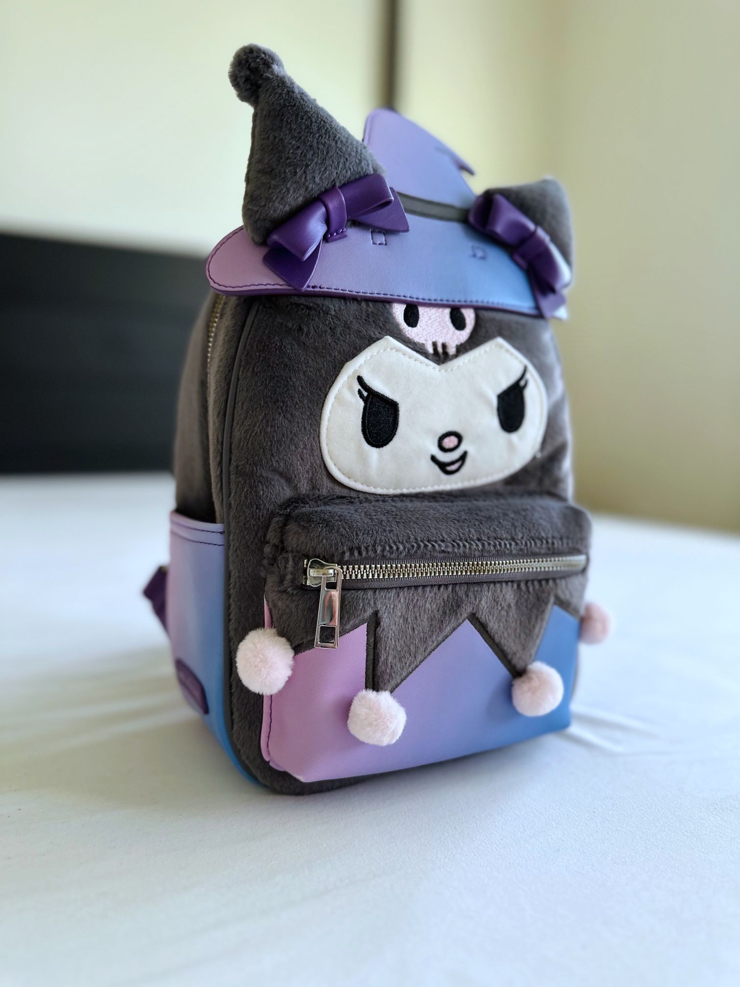 Small Kuromi Plush Backpack-Never Used!