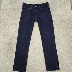 Levis 511 Jeans Men 33x32 (Fits 30x29.5) Blue Slim Straight Fit Mid Rise Stretch 