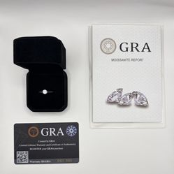 Adjustable Moissanite Ring  