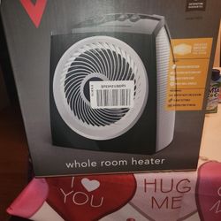 New VH10 1500-Watts Black Indoor Electric Space Heater with Adjustable Thermostat