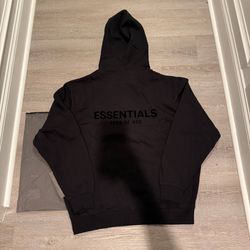 Black Essential Hoodie Pullover