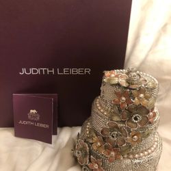 JUDITH LEIBER FLORAL WEDDING CAKE CLUTCH New