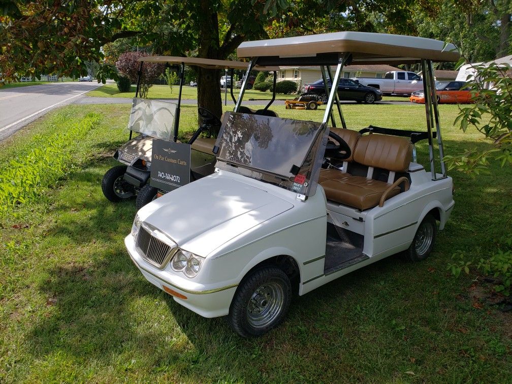 Custom built golf cart