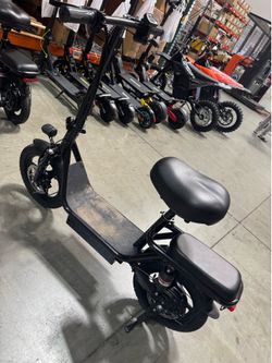 Electric scooter with seat