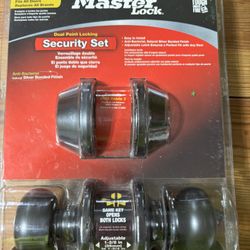 Master lock Security set. Keyed alike.