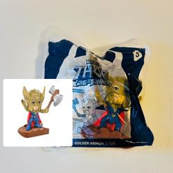Marvel Thor Love and Thunder 2022 McDonalds Happy Meal Toy - 5 Golden Armor Thor