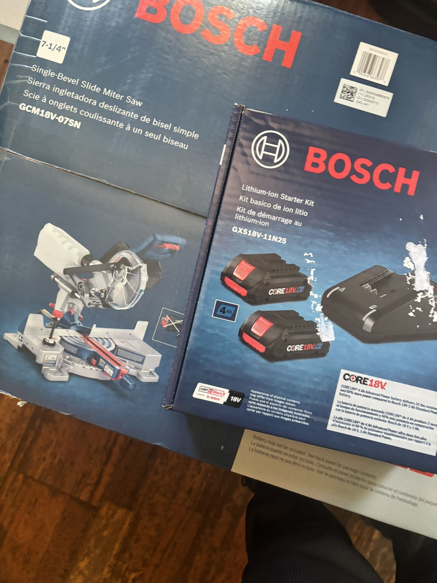 bosch mitter saw and battery kit