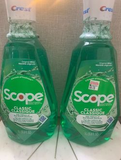 Scope Mouthwash 1L (33.8 FL OZ )  $8 For All.  $8 Por Ambos 