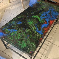Artist Clear Coated  Coffee Table 