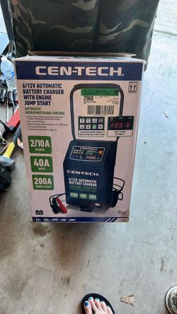 Centech 6 X 12 V Automatic Battery Charger With Engine Jumpstart