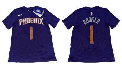 Nike Phoenix Suns Booker #1 Purple Jersey T Shirt Boys Small 8 New $30 MSRP