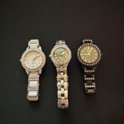 Three FOSSIL Watches