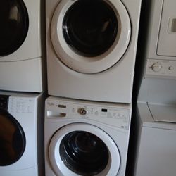 Washer and gas dryer