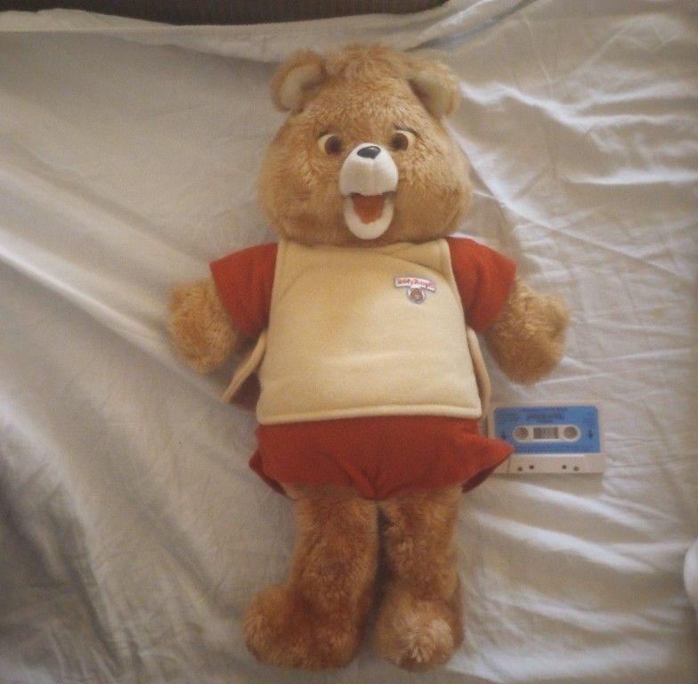 Teddy Ruxpin Bear With Tape Vintage