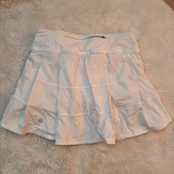 Lululemon White Tennis Skirt Size 2