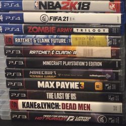PS5 PS4 PS3 PS2 Video Games $10 Each