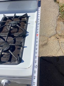 30” kenmore gas stove white