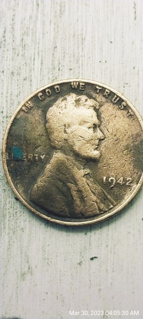 1942 ERROR LINCOLN WHEAT PENNY %1955 DDO LINCOLN WHEAT PENNY