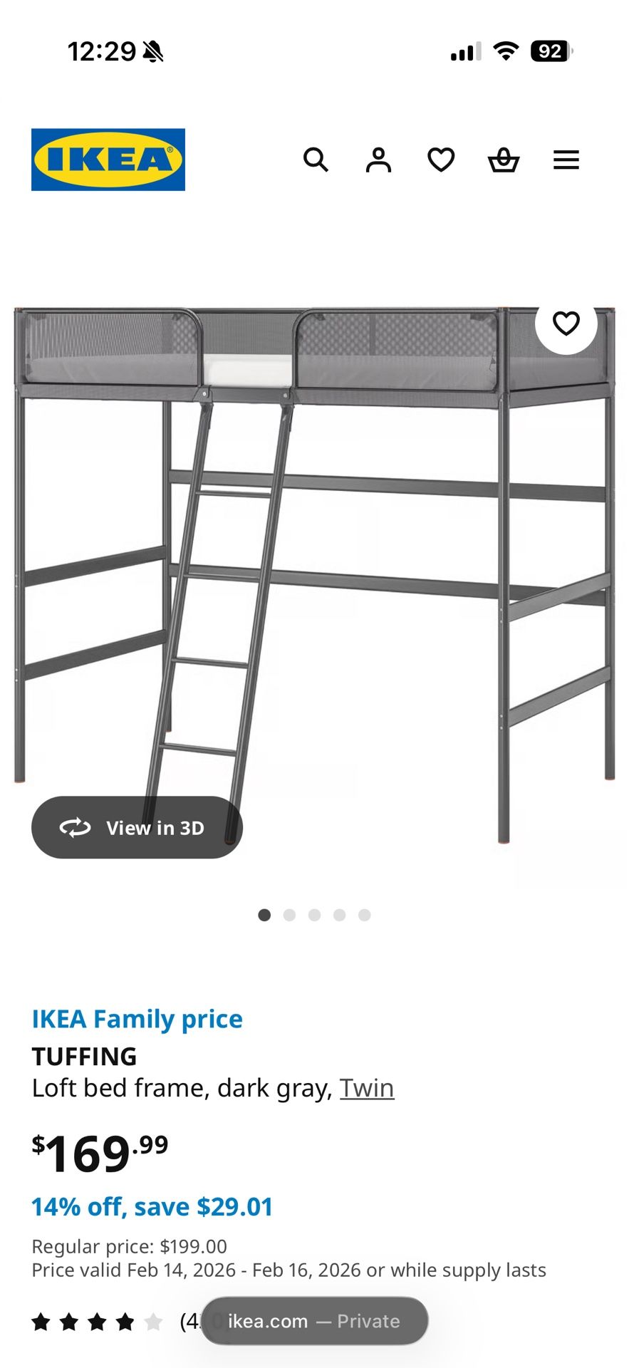 IKEA loft Bed