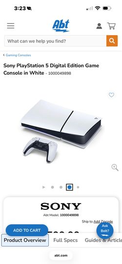 Sony PlayStation 5 Digital Edition Console