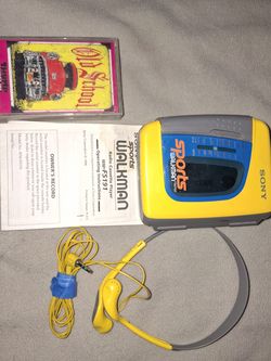 Vintage walk man tape player