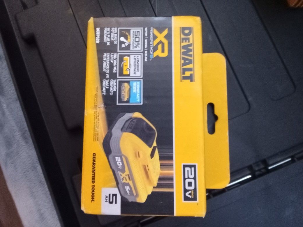 DeWalt 20v 5ah XR Power Stack Battery