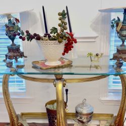 Console Glass Table ! Almost New.