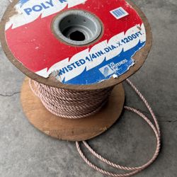 POLY ROPE WANISTED 1/4 IN.DIA. X 1200FT