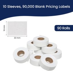 Perco White Garvey 2216 Pricing Labels for Garvey 22-66/22-77/22-88 #2090CR6