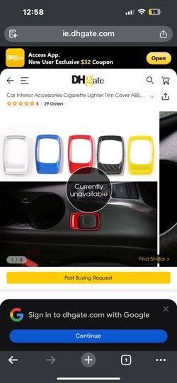 Cigarette Lighter Red Cap For Chevrolet Camaro