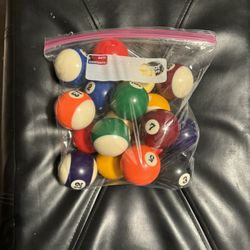 Set of Pool Table balls