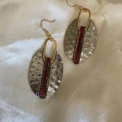 Boho Handmade Silver  Color Earrings 