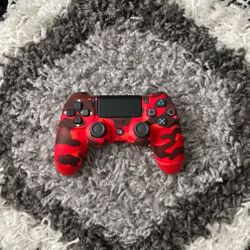 Camo Red Controller For PS4