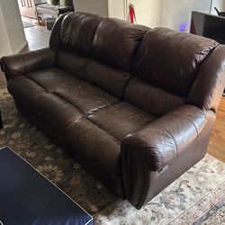 Leather recliner (double)