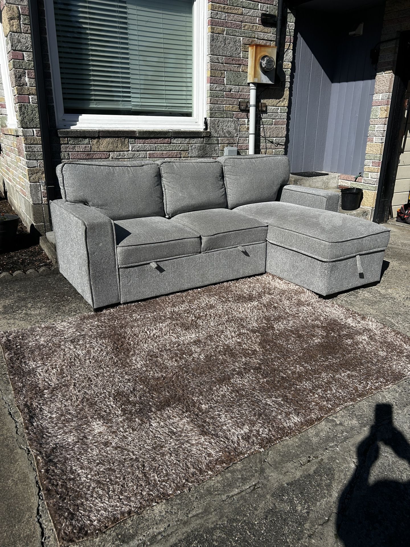Sofa and Area Rag