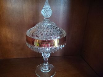 Vintage glass candy dish