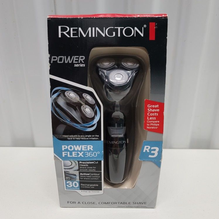 Remington R3 Electric Cordless Rechargeable Razor Power Flex 360 Trimmer