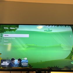 50 inch TCL 4k smart tv w/ ROKU (read description!) NEED GONE 