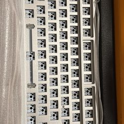 Glorious GMMK Pro Barebones White Ice Mechanical Keyboard