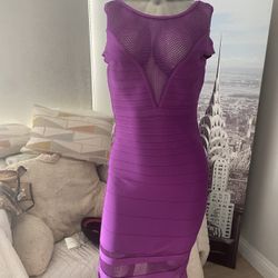 Purple Bandage Dress