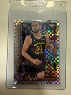 2025 Topps Chrome Steph Curry X-Fractor Warriors - Blue X Fractor Trade In