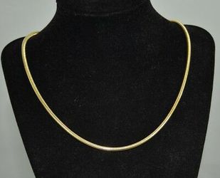18K Gold Plated 24" or 28" Snake Chain