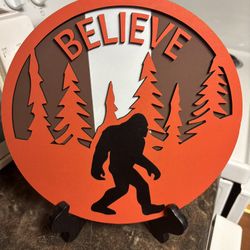 Cleveland Browns-Themed Bigfoot Decor 