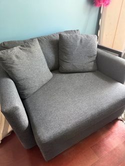Dark Blue Oversized Chair