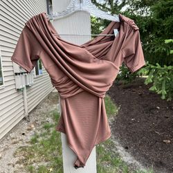 Windsor Women's Off-shoulder Bodysuit Blouse