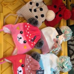 Baby Girl And Toddler Beanies